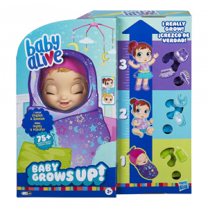 Baby Alive Baby Grows Up (Dreamy) - Shining Skylar or Star Dreamer, Growing, Talking Baby Doll Toy, Surprise Accessories