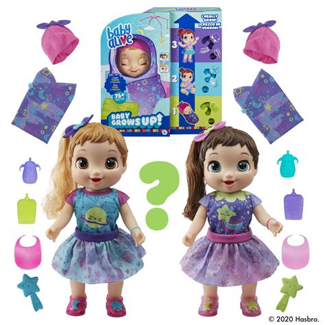 Baby Alive Baby Grows Up (Dreamy) - Shining Skylar or Star Dreamer, Growing, Talking Baby Doll Toy, Surprise Accessories - Image 2